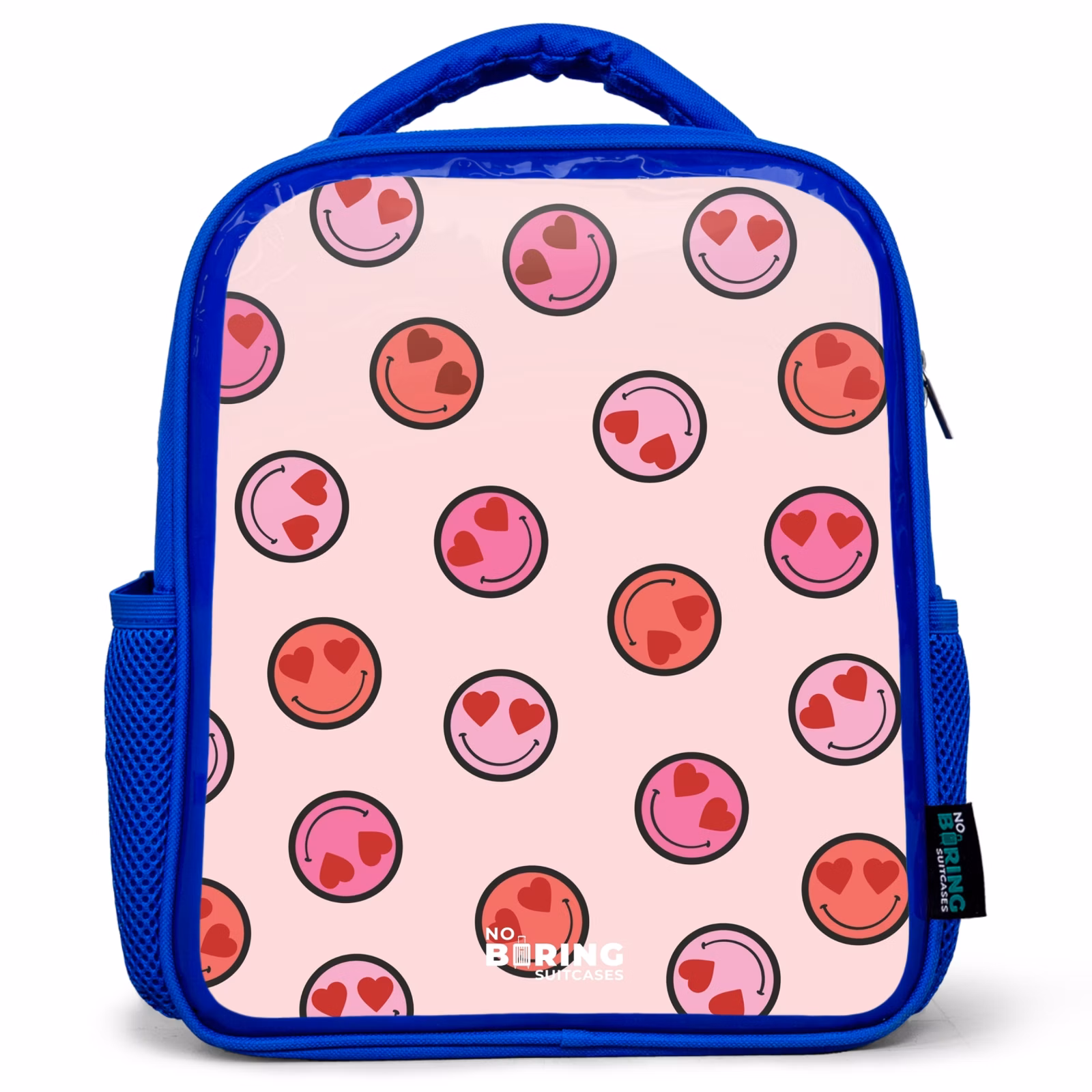 Rugzak kind - blauw - Hartje - Smiley - Patroon — 1