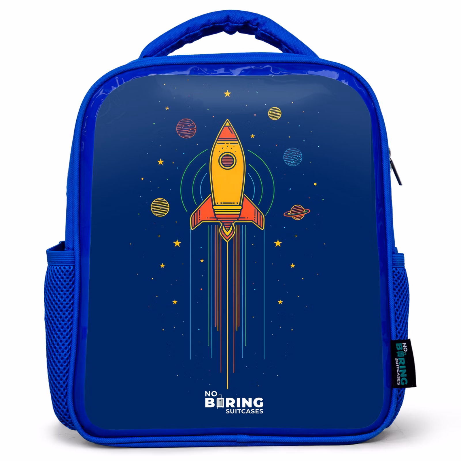 Rugzak kind - blauw - Raket - Planeten - Sterren — 1