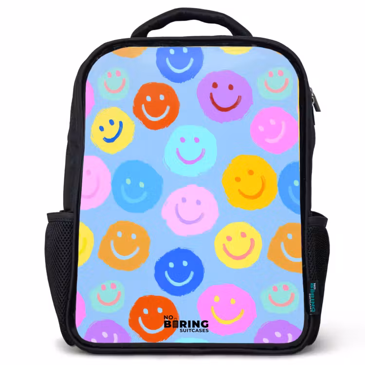 Kinder rugzak - Vrolijk patroon van smileys — 1