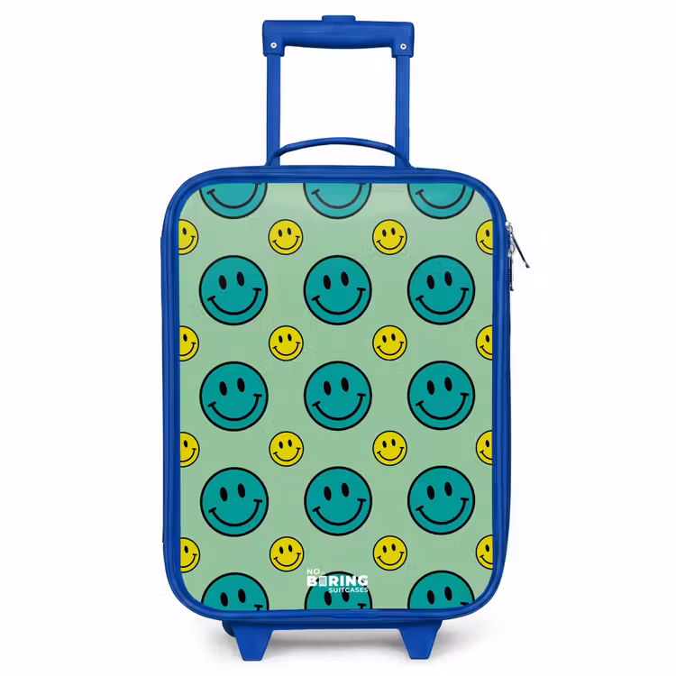 Kinderkoffer blauw - All smiles groen — 1