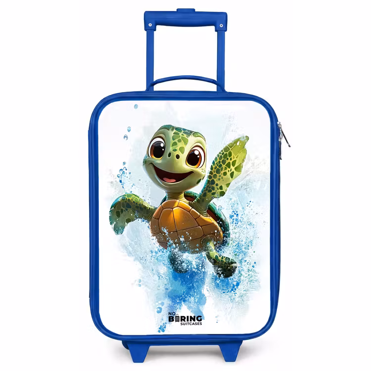 Kinderkoffer - Blauw - Schildpad - Water - Groen — 1