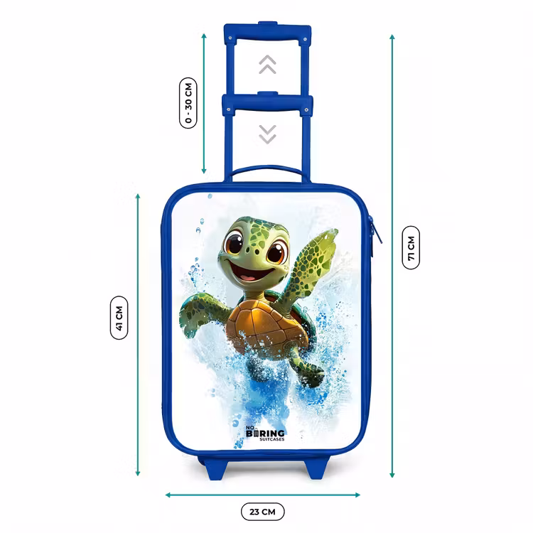Kinderkoffer - Blauw - Schildpad - Water - Groen — 6