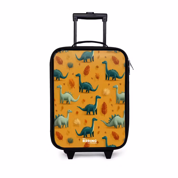 Kinderkoffer - Zwart - Dino - Dieren - Patroon — 1