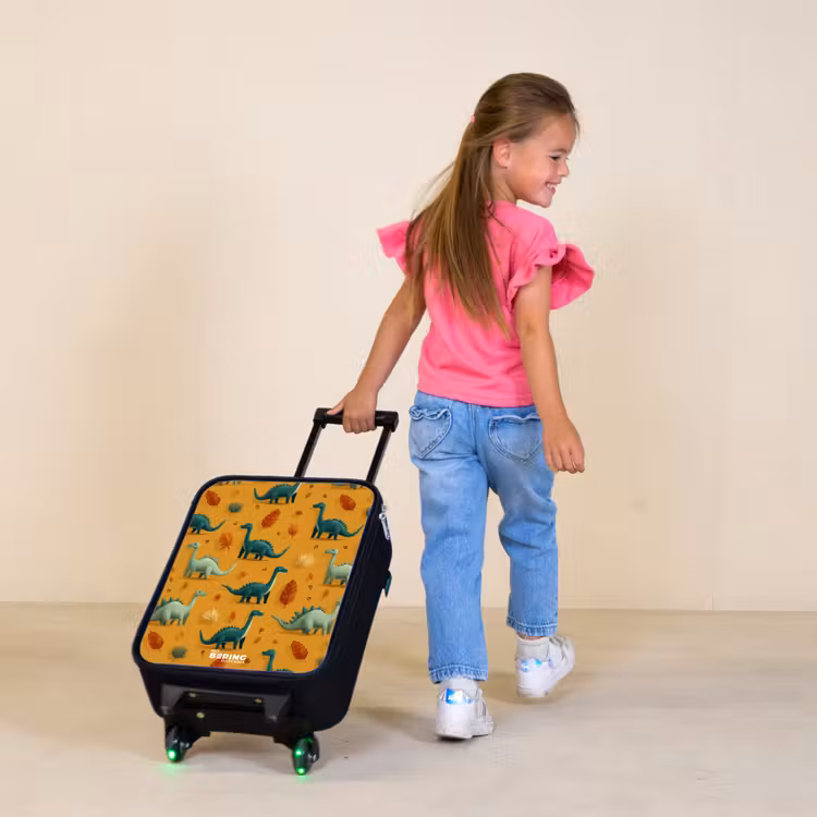 Kinderkoffer - Zwart - Dino - Dieren - Patroon — 2