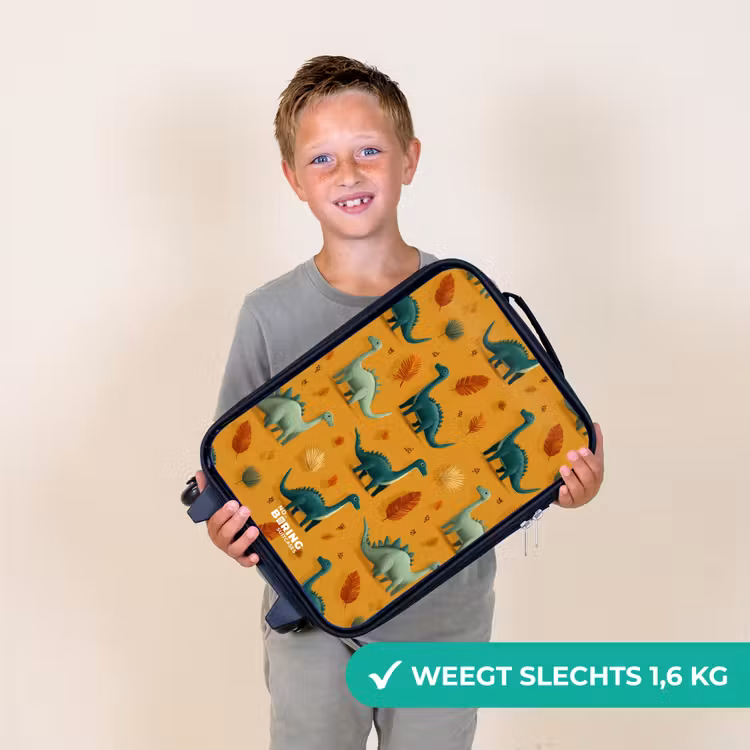 Kinderkoffer - Zwart - Dino - Dieren - Patroon — 3