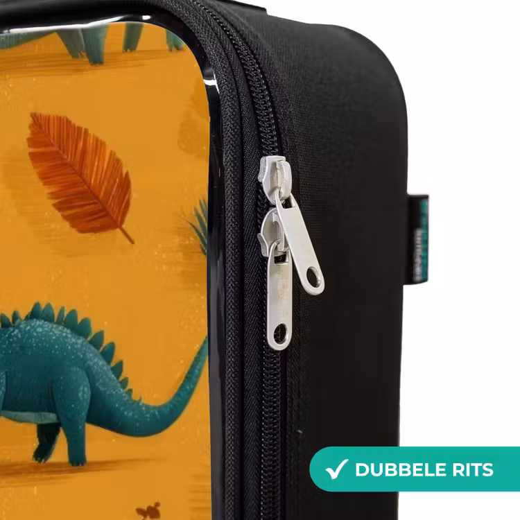 Kinderkoffer - Zwart - Dino - Dieren - Patroon — 6