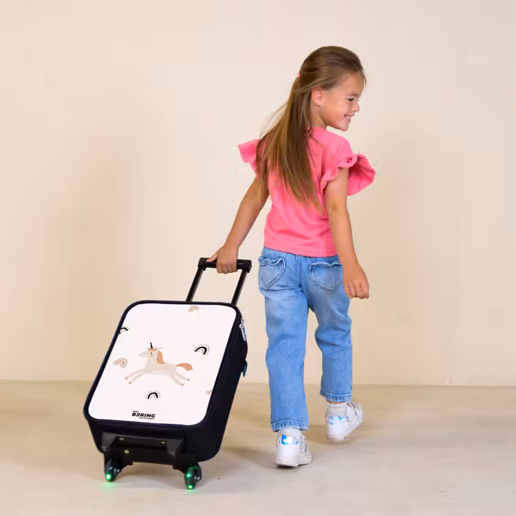 Kinderkoffer - Eenhoorn met oranje manen — 2