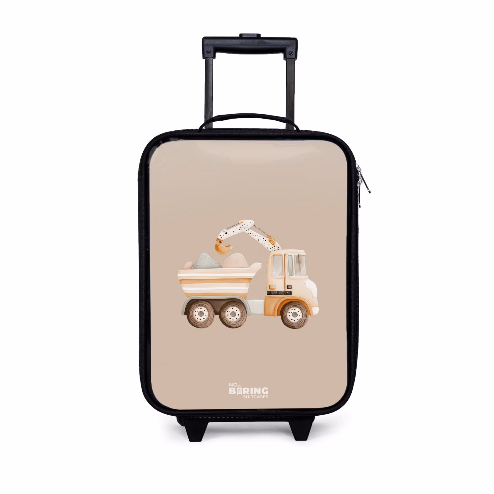 Kinderkoffer - Gele kiepwagen in neutrale kleuren — 1
