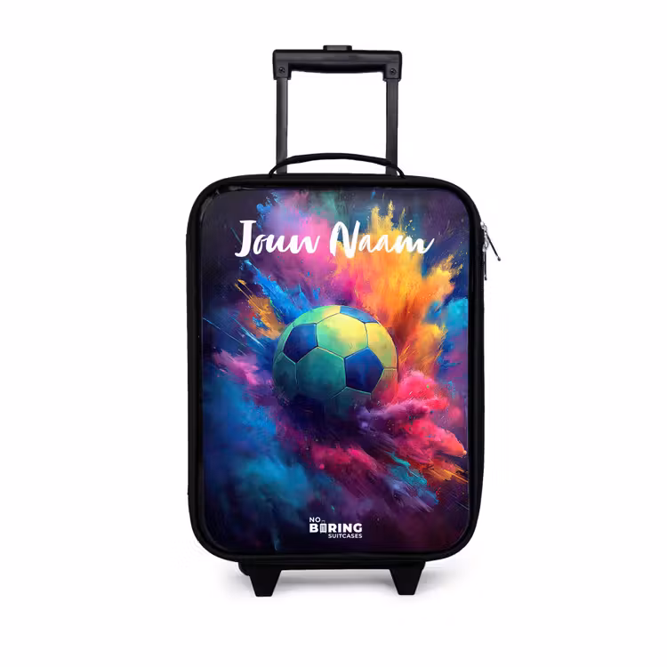 Kinderkoffer met naam - Neon - Bal - Kleurrijk — 1