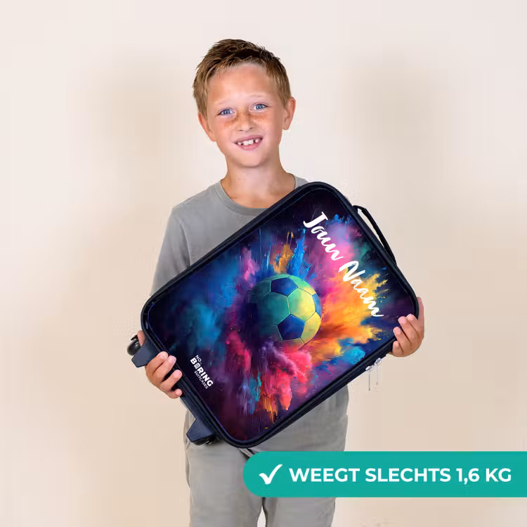Kinderkoffer met naam - Neon - Bal - Kleurrijk — 3