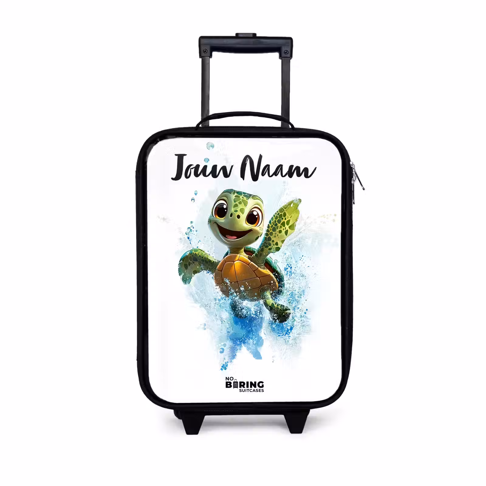 Kinderkoffer met naam - Schildpad - Water - Groen — 1