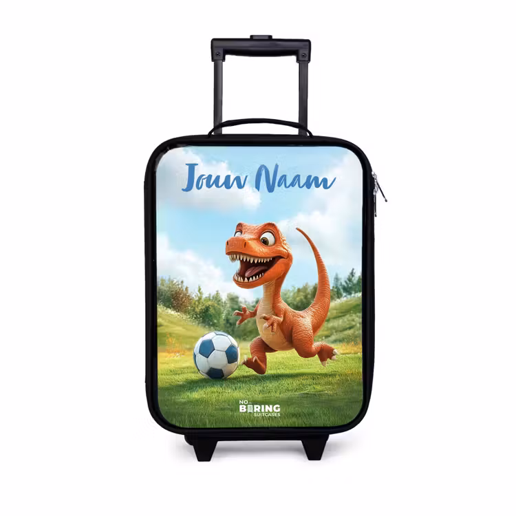 Kinderkoffer met naam - Voetbal - Dino - Sport — 1