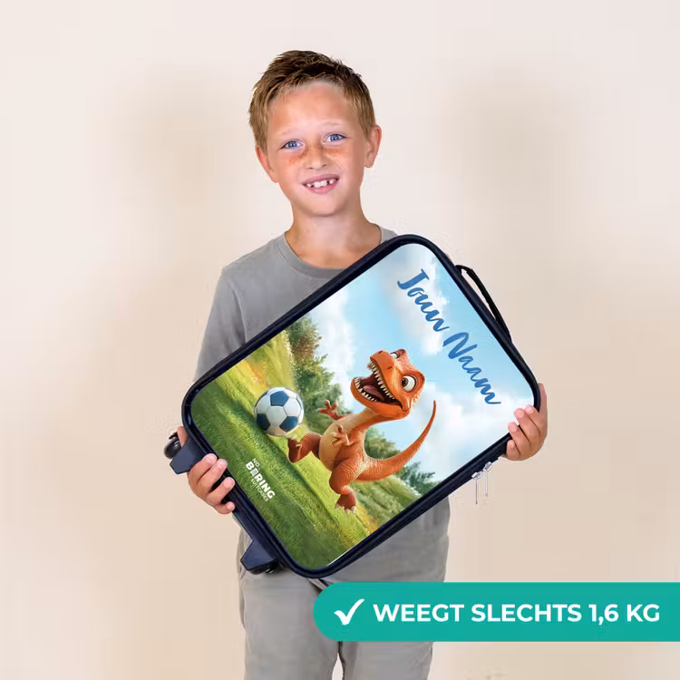 Kinderkoffer met naam - Voetbal - Dino - Sport — 3