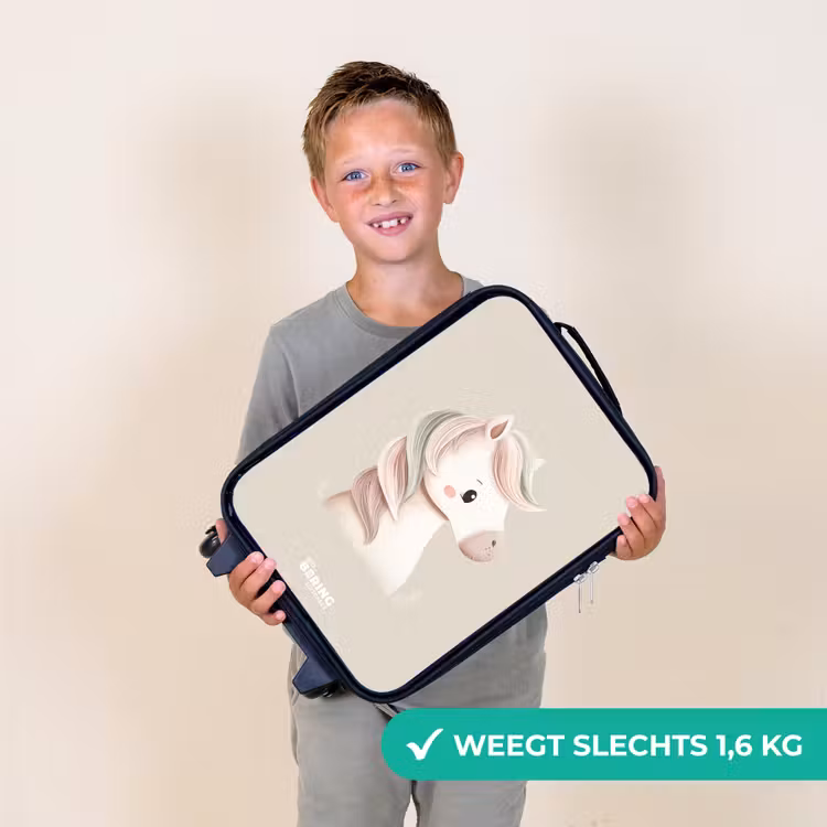 Kinderkoffer - Pony in roze pastel kleuren — 3