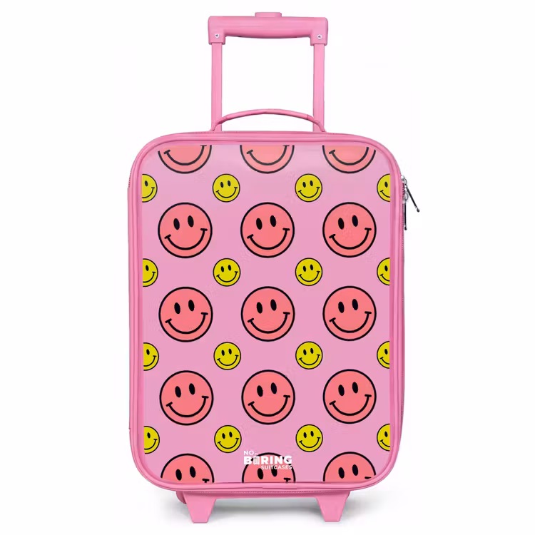 Kinderkoffer roze - All smiles roze — 1