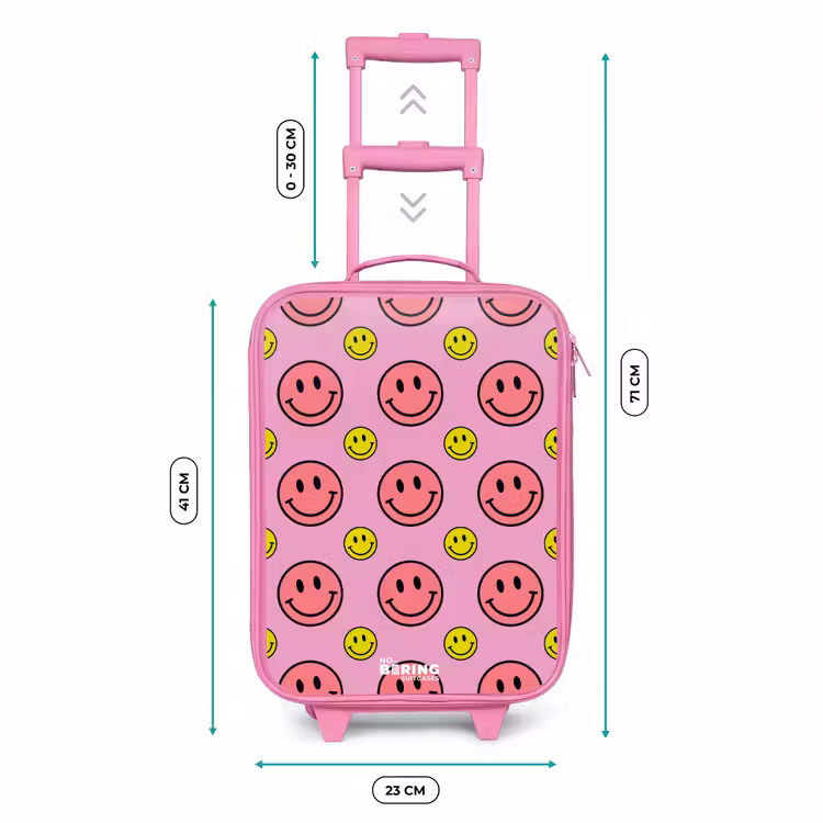 Kinderkoffer roze - All smiles roze — 5