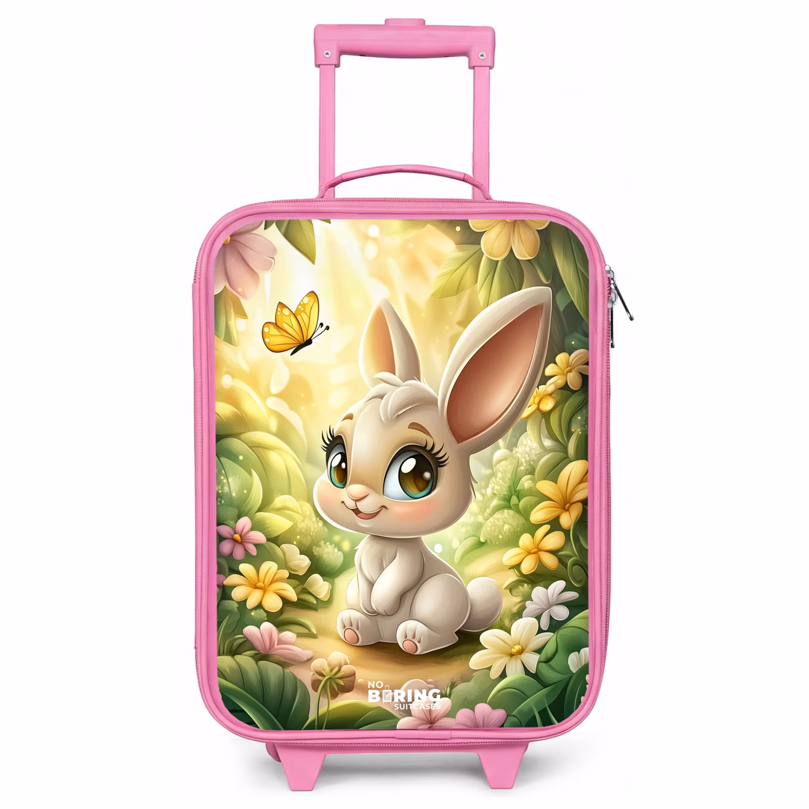 Kinderkoffer - Roze - Konijn - Zonlicht - Sprookjesachtig - Vlinder — 1