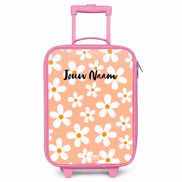 Kinderkoffer roze - Madeliefjesmania perzik — 1