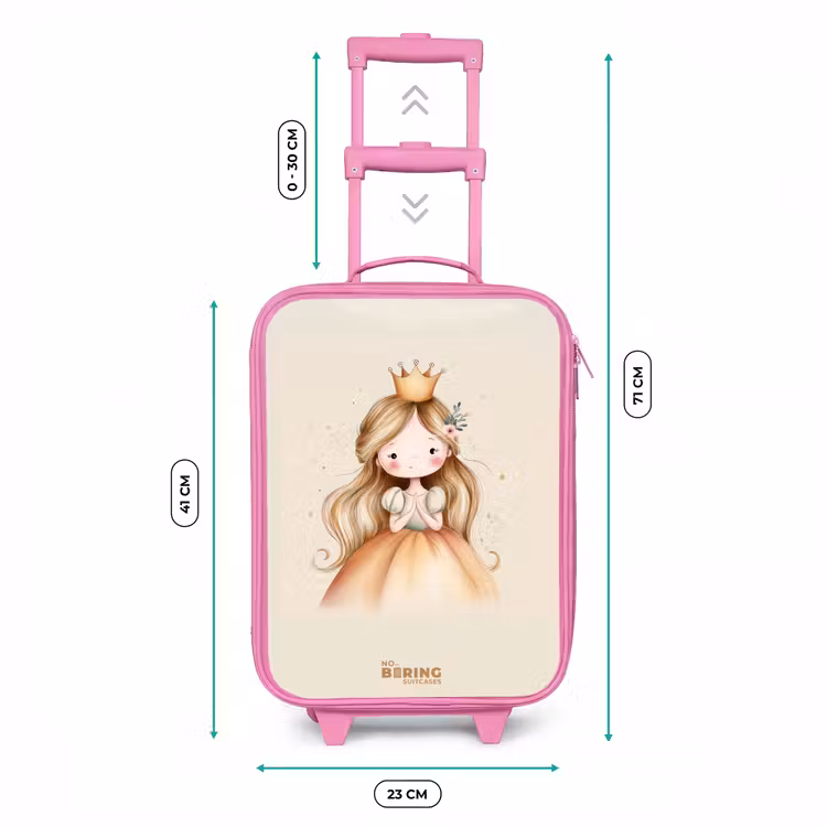 Kinderkoffer roze - Prinses in gouden tinten — 5