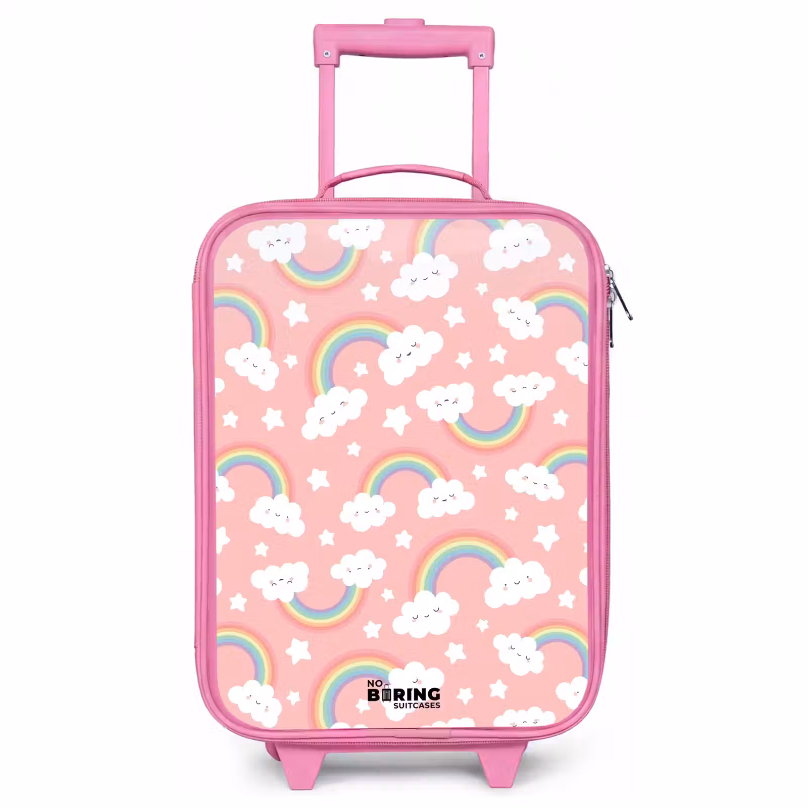 Kinderkoffer roze - Roze met regenboog patroon — 1