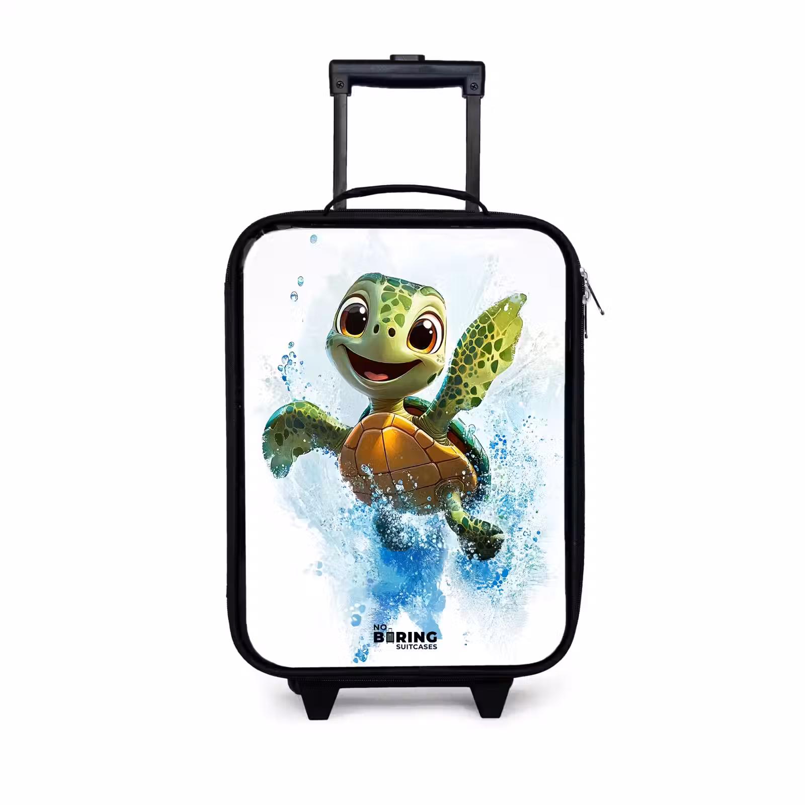 Kinderkoffer - Zwart - Schildpad - Water - Groen — 1