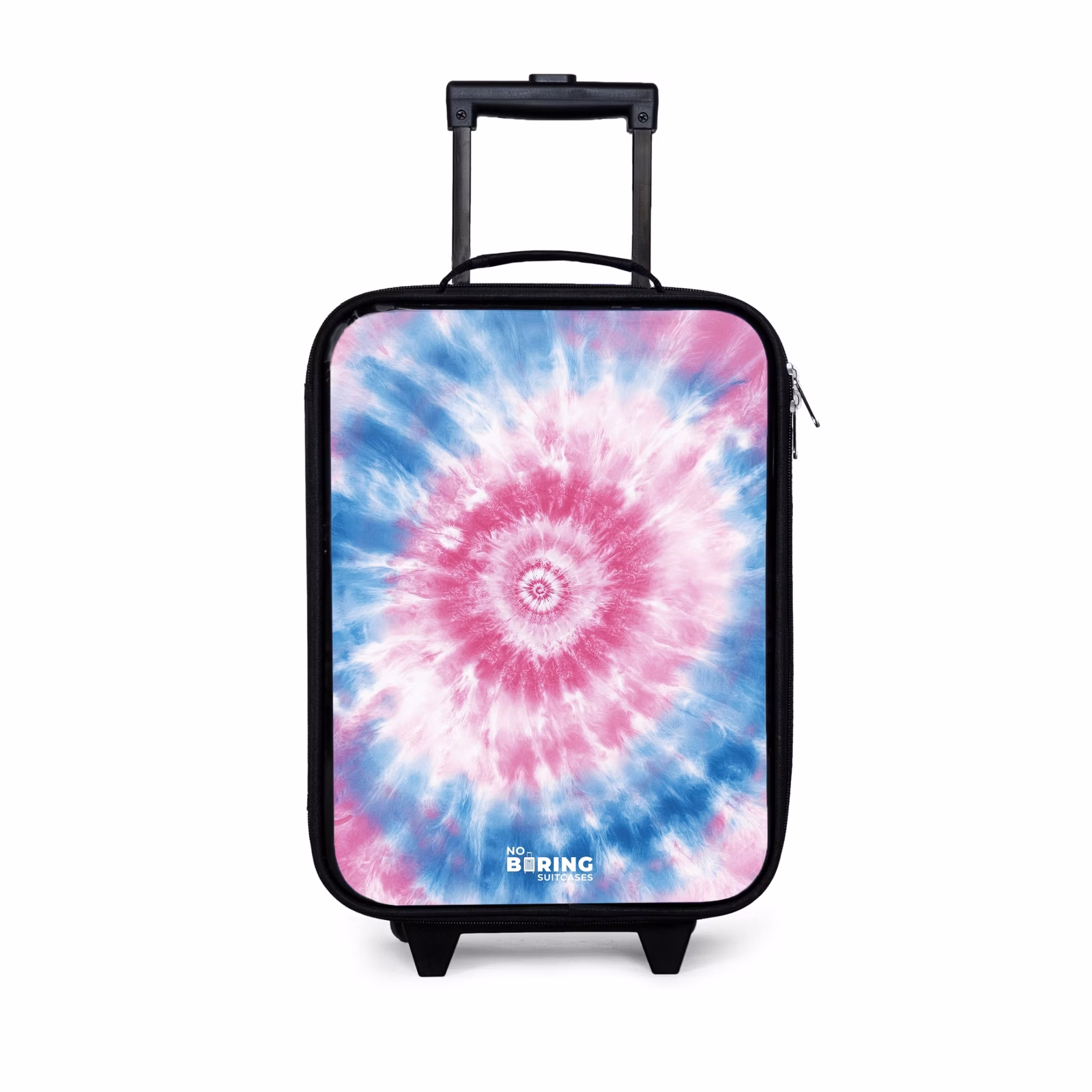 Kinderkoffer - Zwart - Tie dye - Abstract - Blauw - Roze — 1