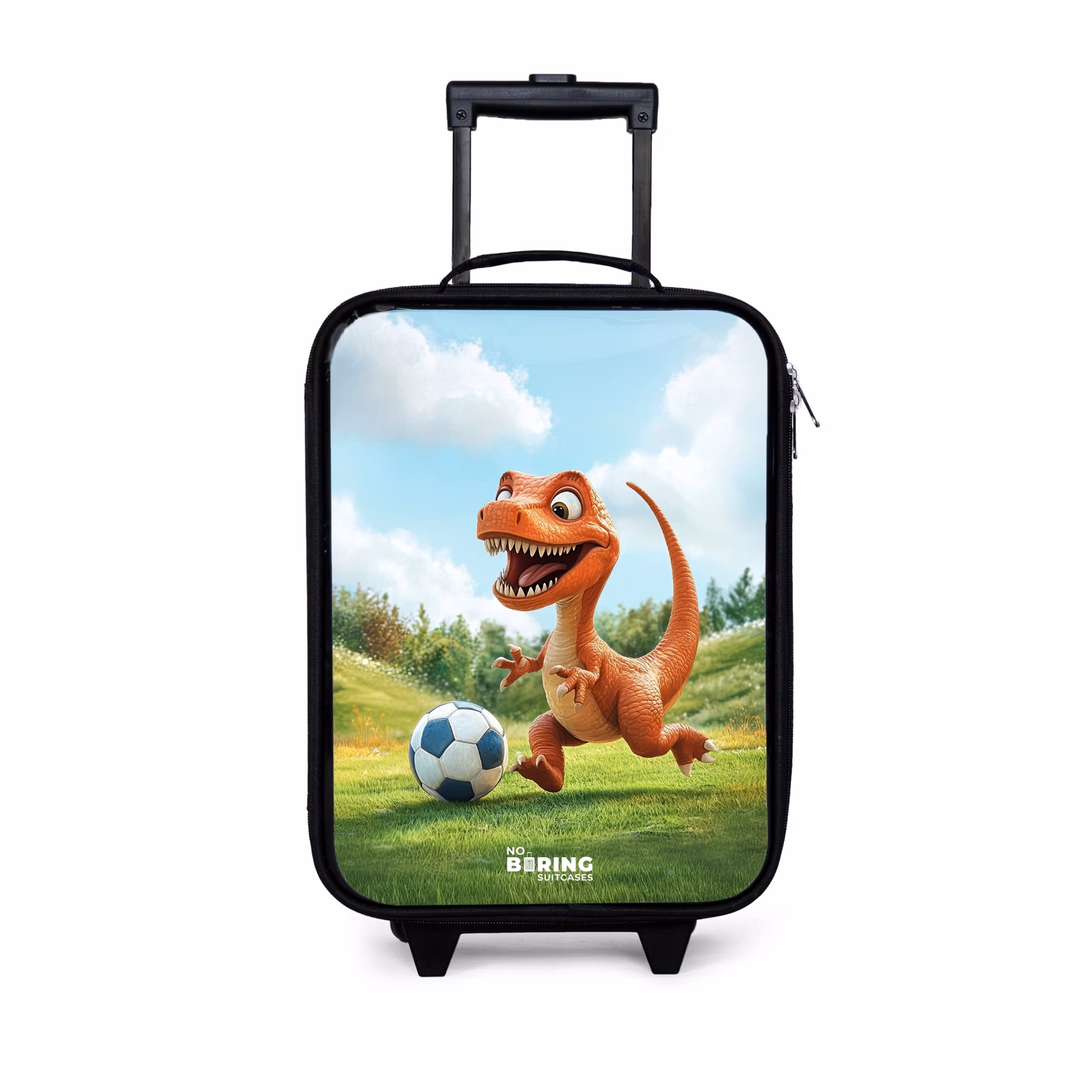Kinderkoffer - Zwart - Voetbal - Dino - Sport — 1