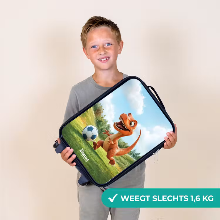 Kinderkoffer - Zwart - Voetbal - Dino - Sport — 3