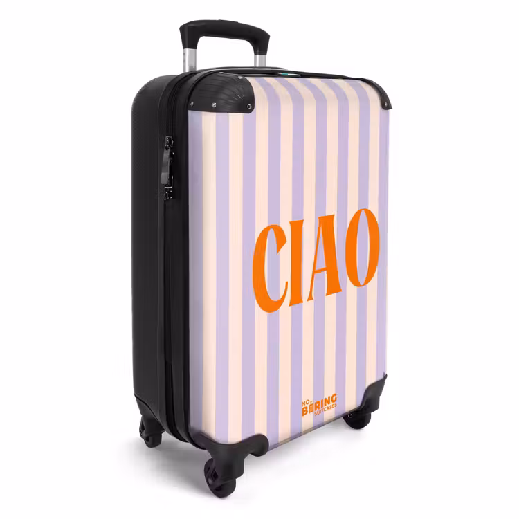 Koffer - Quotes - Ciao pastel lila en zalmkleur — 2