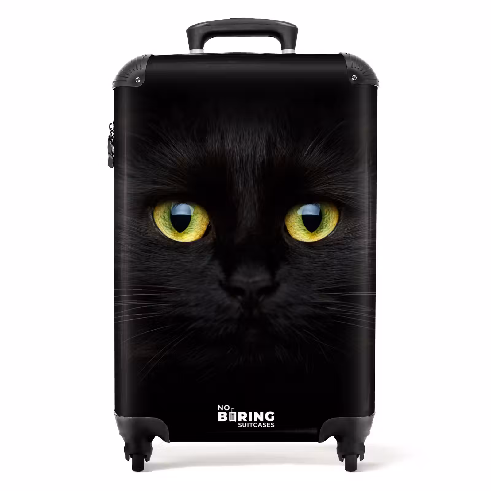 Koffer - Zwarte kat met felle ogen — 1