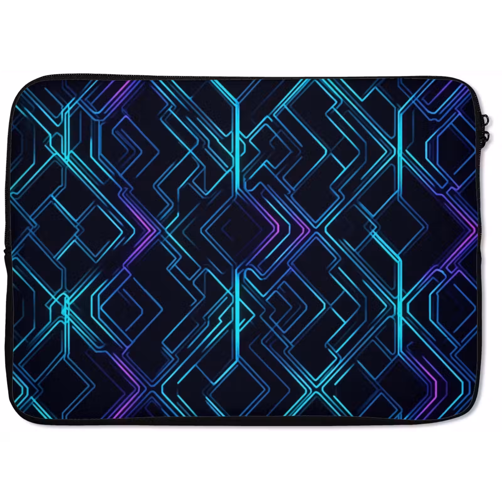 Laptophoes Gaming - Ruitvormen - Abstract - Neon - Paars — 1
