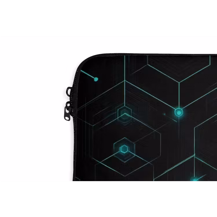 Laptophoes Gaming - Netwerk - Blauw - Punten - Patroon — 5