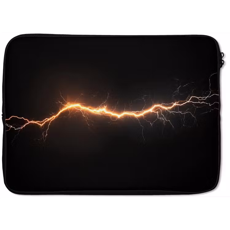 Laptophoes Gaming - Oranje - Bliksemflits - Licht — 1