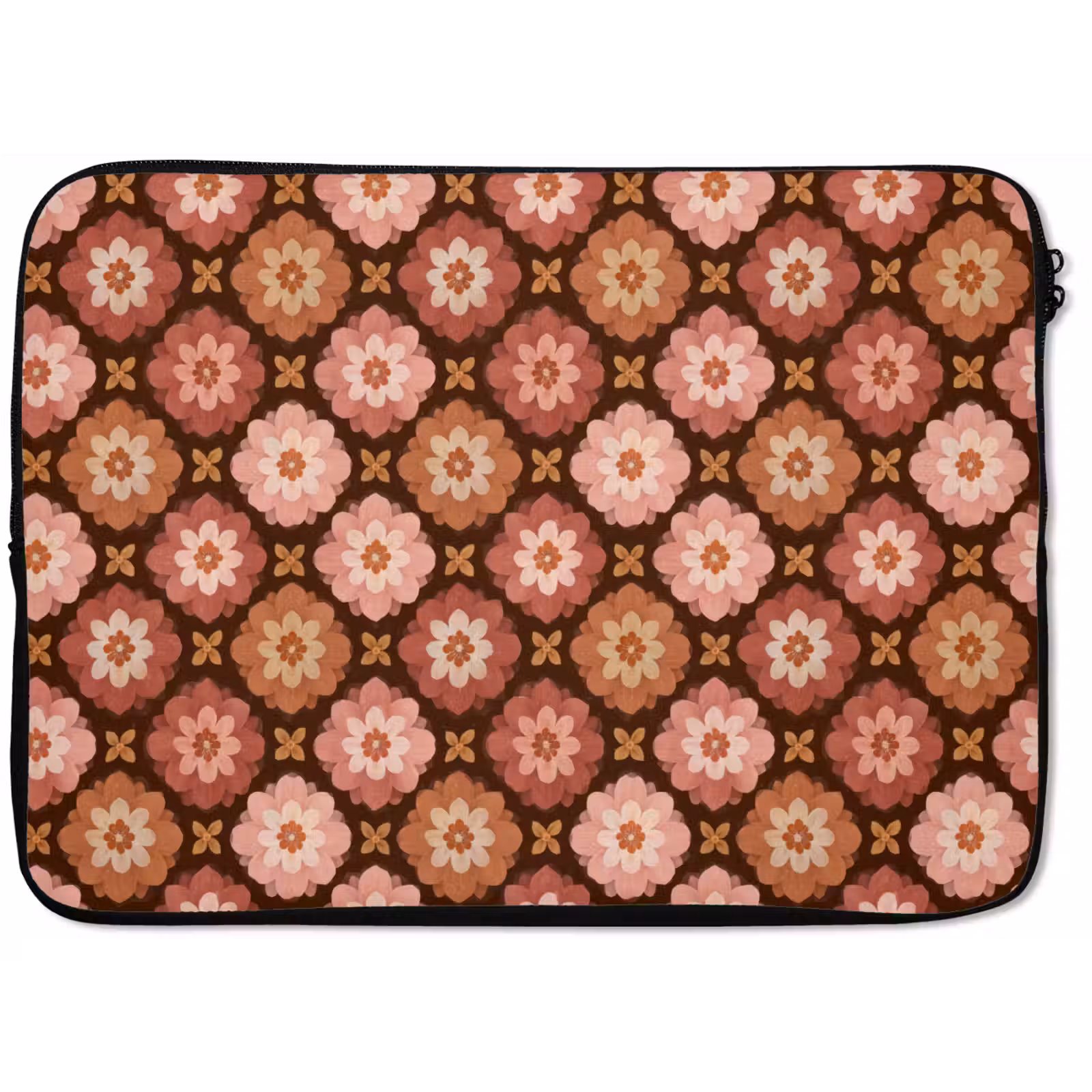 Laptophoes Geometrisch - Bloemen - Kleurrijk — 1