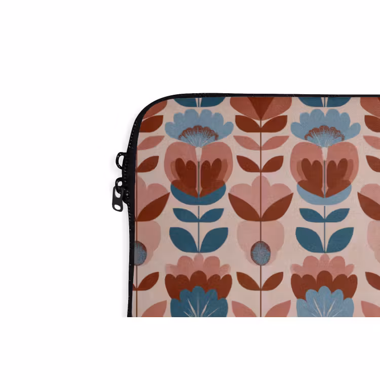 Laptophoes Vintage - Motief - Kleurrijk — 5