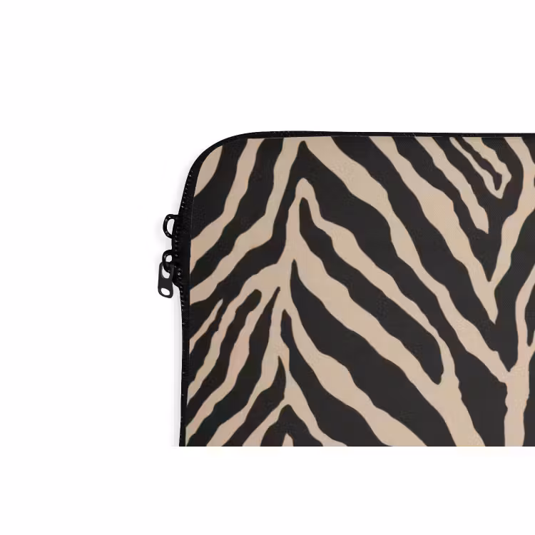 Laptophoes Zebra - Klassiek - Zwart — 5