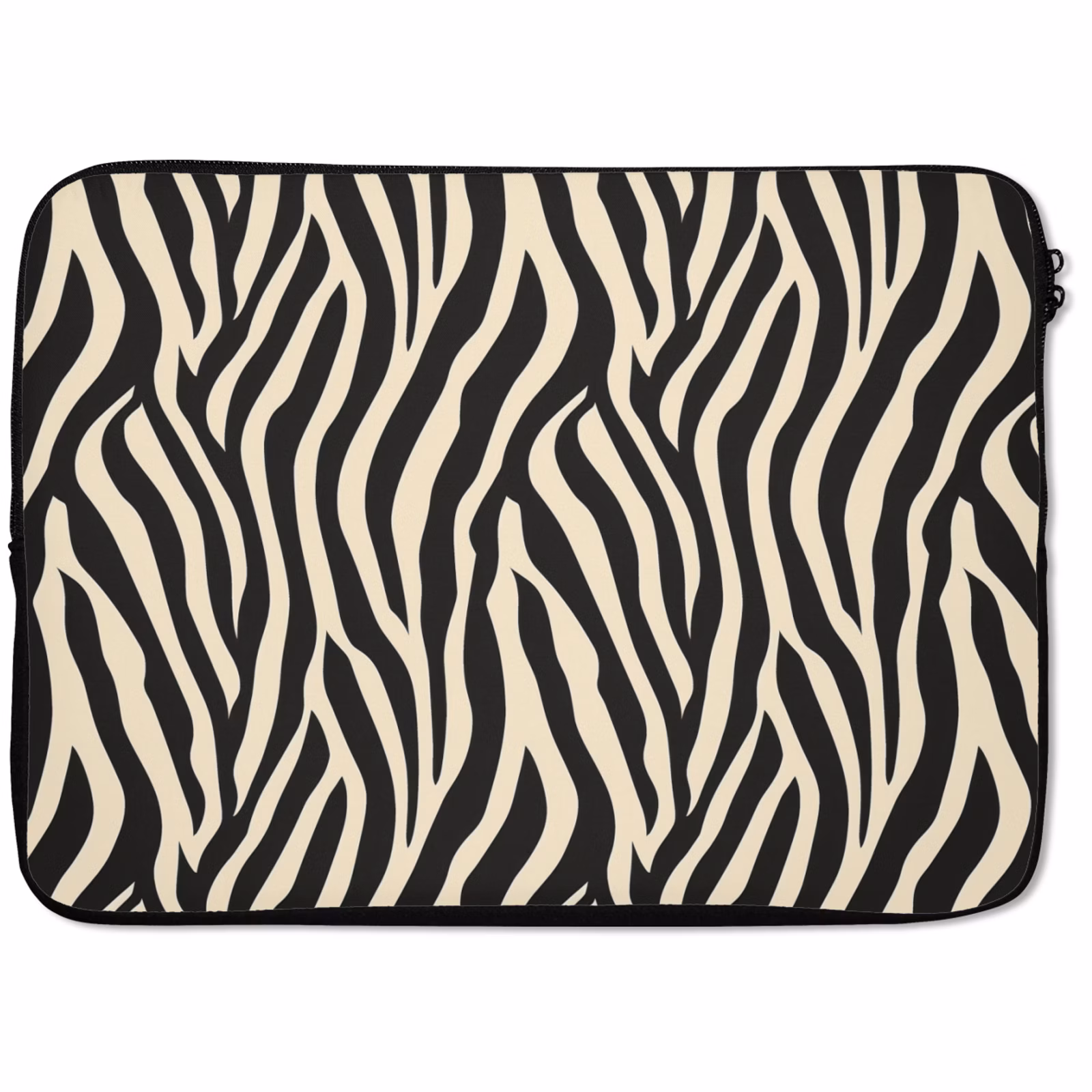 Laptophoes Zebra - Print - Klassiek - Zwart — 1
