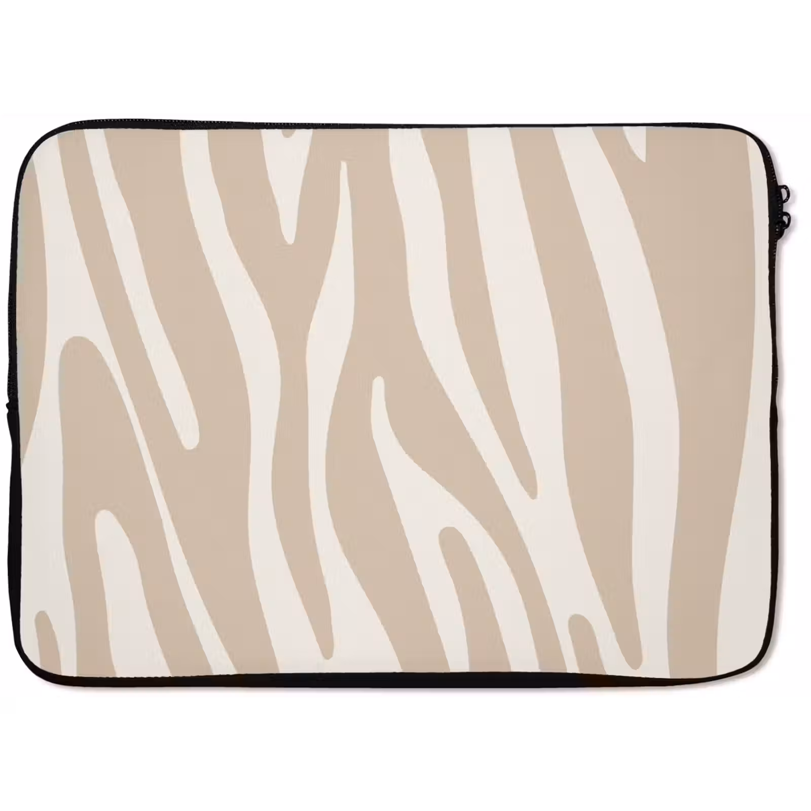 Laptophoes Zebraprint - Beige - Wit - Dierenprint — 1