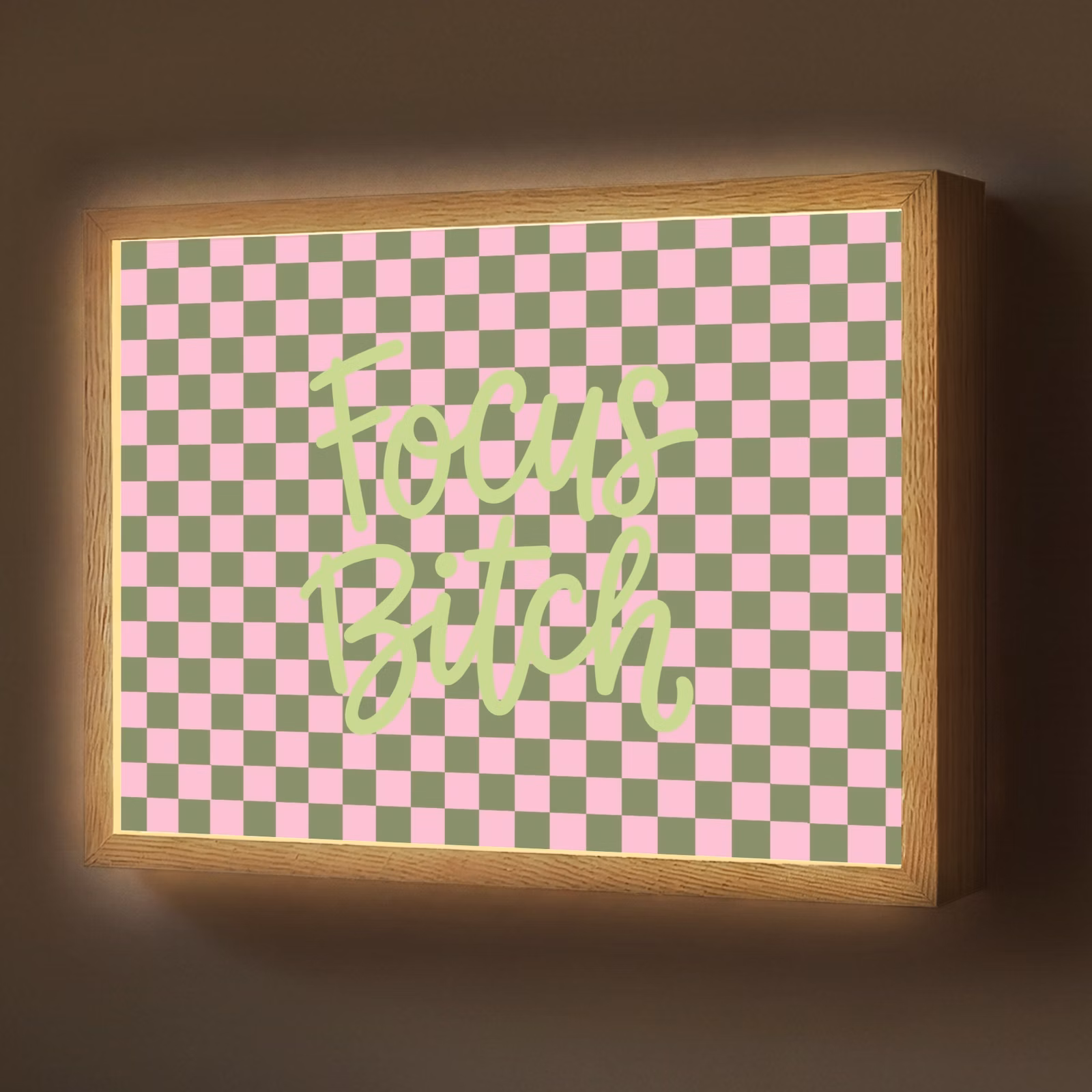 Lightbox - Wandlamp - Focus - Vakken - Roze — 1