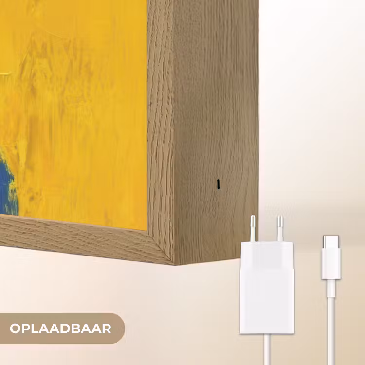 Lightbox - Wandlamp - Frida Kahlo - Vrouw - Geel - Blauw - Bloemen — 7