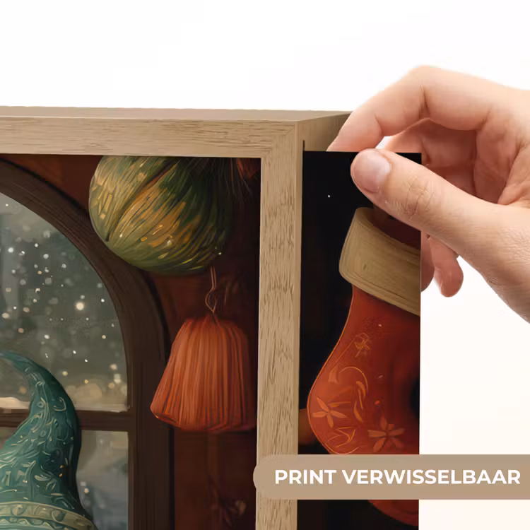 Lightbox - Wandlamp - Gnooms - Kerst - Raam - Kleurrijk — 5