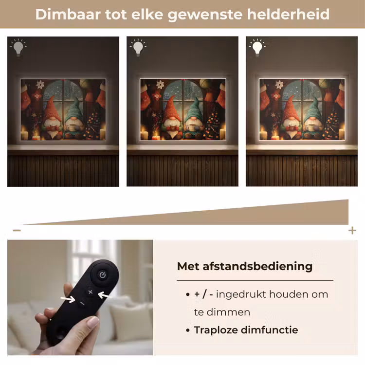 Lightbox - Wandlamp - Gnooms - Kerst - Raam - Kleurrijk — 9