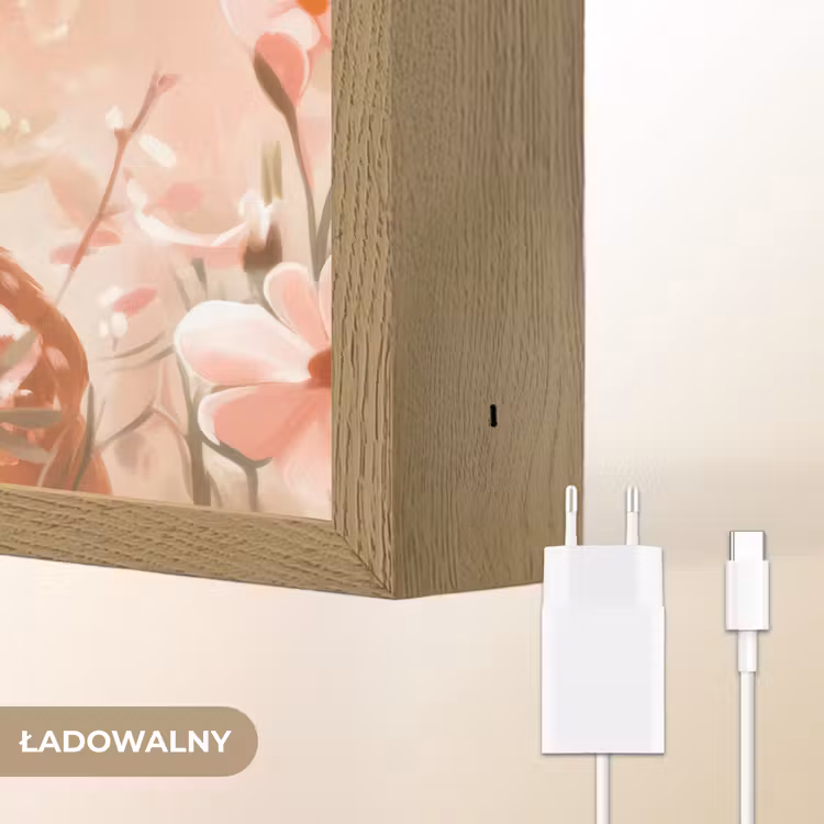 Lightbox - Wandlamp kinderkamer - Hertje - Illustratie - Bloemen - Roze — 9