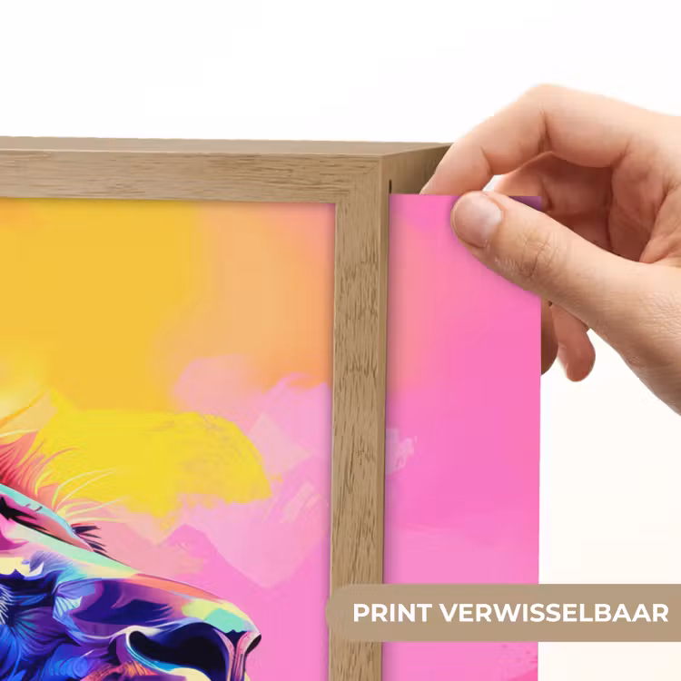 Lightbox - Wandlamp kinderkamer - Leeuw - Verf- Kleuren - Dier — 5