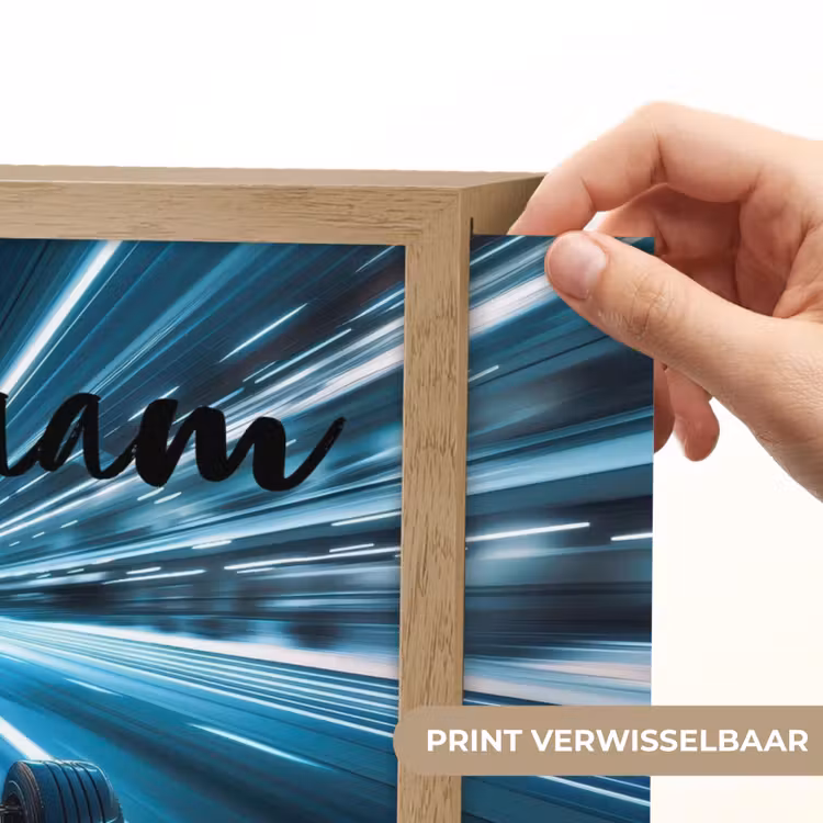 Lightbox - Wandlamp kinderkamer met naam - Race - Auto - Formule 1 - Jongens - Blauw — 5