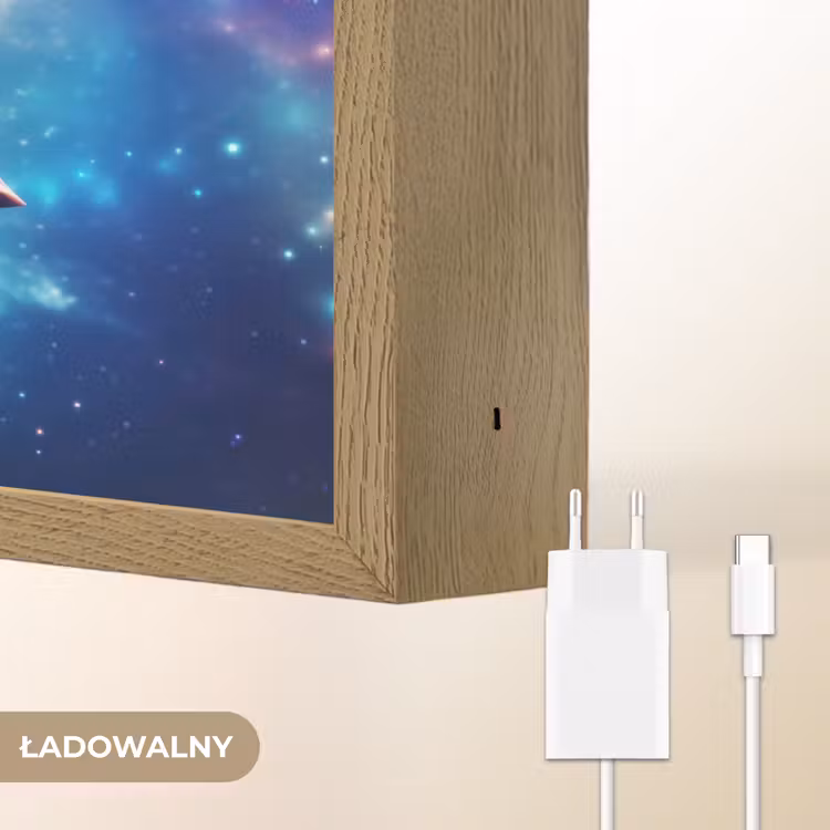 Lightbox - Wandlamp kinderkamer met naam - Schildpad - Dier - Galaxy - Ruimte — 9