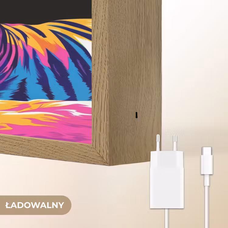 Lightbox - Wandlamp kinderkamer met naam - Tijger - Kleurrijk - Dieren - Zwart - Neon — 9