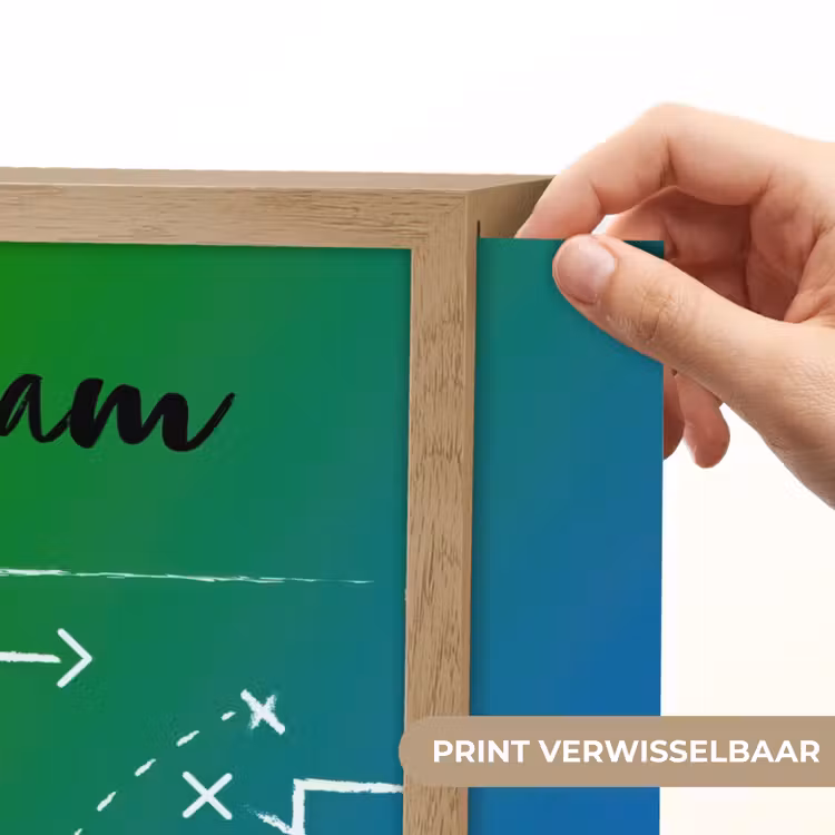 Lightbox - Wandlamp kinderkamer met naam - Voetbal - Tactiek - Spel - Groen - Blauw — 5