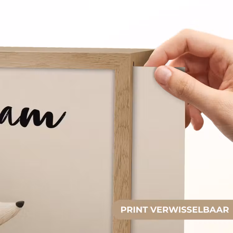 Lightbox - Wandlamp kinderkamer met naam - Vos - Gele bloemen - Minimalistisch — 5