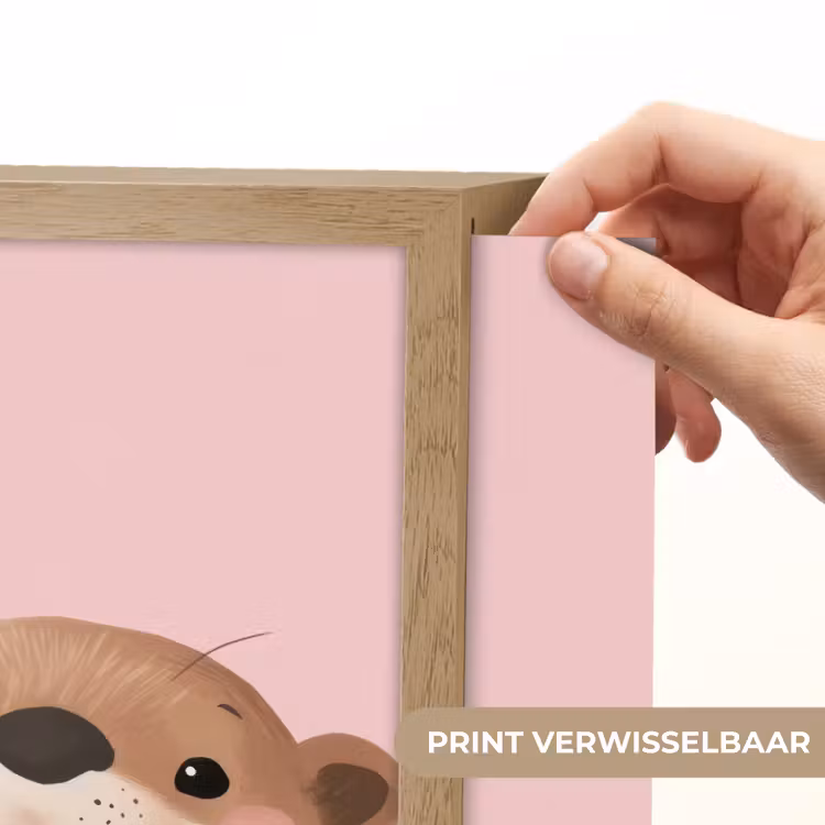 Lightbox - Wandlamp kinderkamer - Otters - Glimlach - Bruin — 5